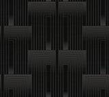 Vanishing Black & Copper Geometric Art Deco Wallpaper - York DT5072