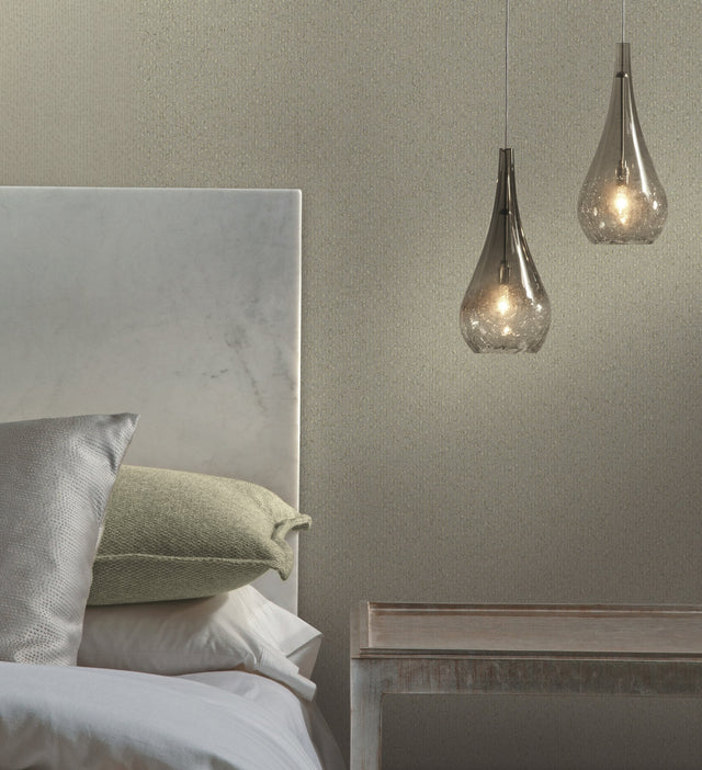Dazzle Tan Textured Wallpaper with Art Deco Vertical Shimmer - York DT5094