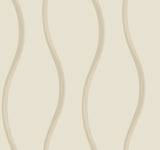 Unfurl Neutral Textures Wallpaper with Modern Wavy Stripe - York DT5111