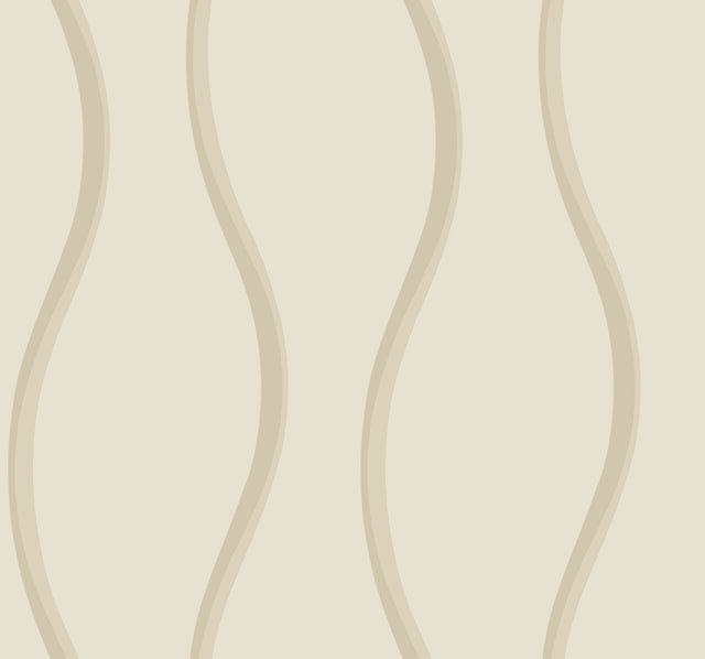 Unfurl Neutral Textures Wallpaper with Modern Wavy Stripe - York DT5111