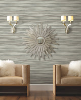 Sanctuary Grey Wallpaper with Striped Watercolor Effect - York DT5123