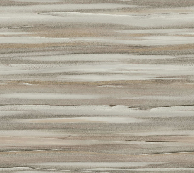 Sanctuary Neutral Wallpaper with Horizontal Watercolor Stripes - York DT5124
