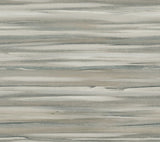 Sanctuary Green Wallpaper with Horizontal Watercolor Stripe Motif - York DT5126