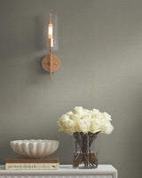 Hourglass Tan Wallpaper with Geometric Glass Bead Fan Motif - York DT5141