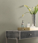 Hourglass Tan Wallpaper with Geometric Glass Bead Fan Motif - York DT5141