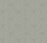 Hourglass Silver Geometric Non Woven Wallpaper - York DT5144