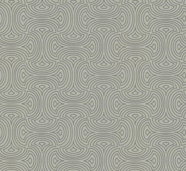 Hourglass Silver Geometric Non Woven Wallpaper - York DT5144