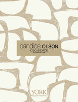 Mineral Shimmer Warm Neutral & Pearl by Candice Olson Geometric Metallic Wallpaper – York Designer Series DF3324