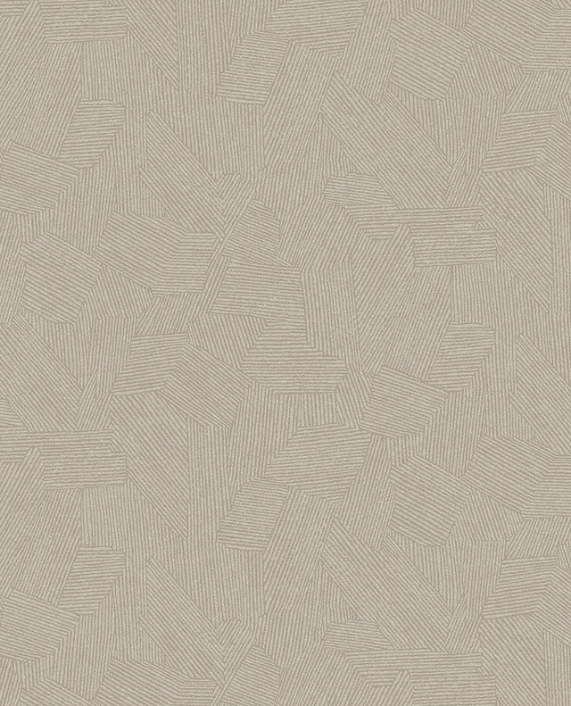 Clio Light Brown Lined Geometric Wallpaper with Modern Abstract Pattern - Eijffinger EJ318001