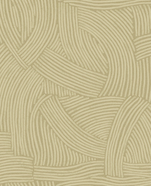 Freesia Light Brown Abstract Woven Wallpaper with Modern Graphic Motif - Eijffinger EJ318012