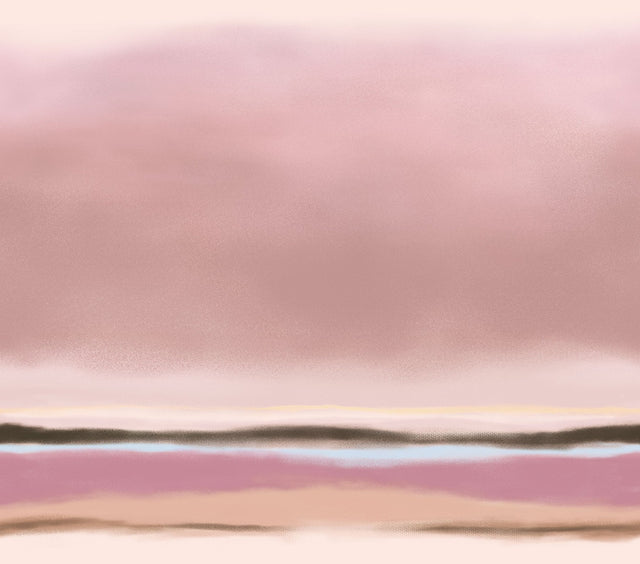 Pink Watercolor Wash Ombre Wall Mural - Eijffinger EJ318070