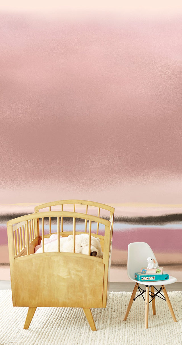 Pink Watercolor Wash Ombre Wall Mural - Eijffinger EJ318070