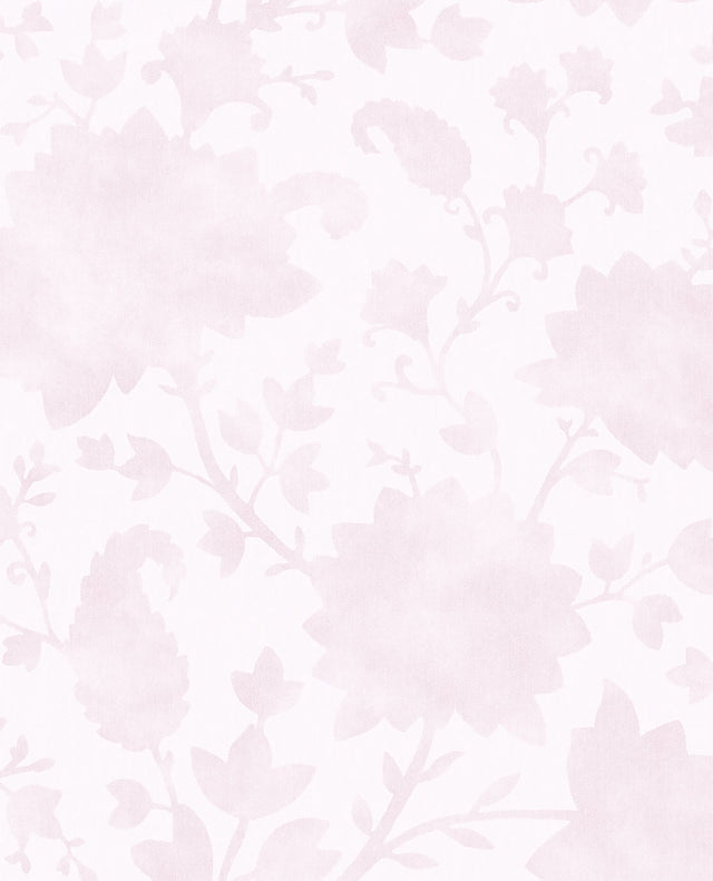 Avens Light Pink Floral Wallpaper with Traditional Botanical Flowers - Eijffinger EJ363041