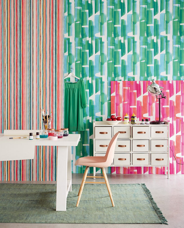 Vilgot Green Abstract Wallpaper