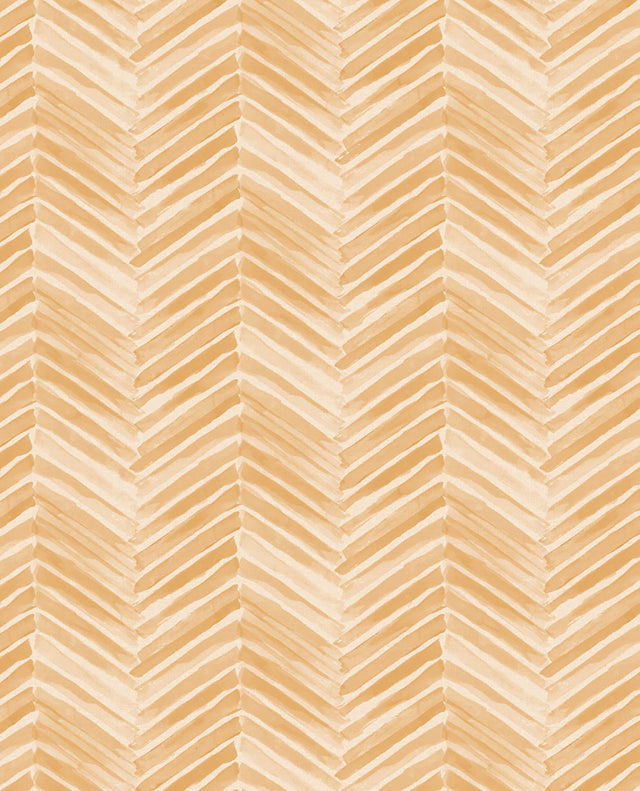 Tilde Wheat Chevron Wallpaper