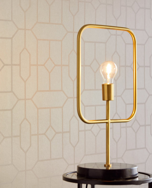 Johan Taupe Trellis Wallpaper