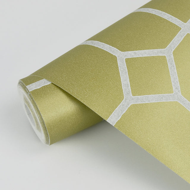 Johan Mustard Trellis Wallpaper