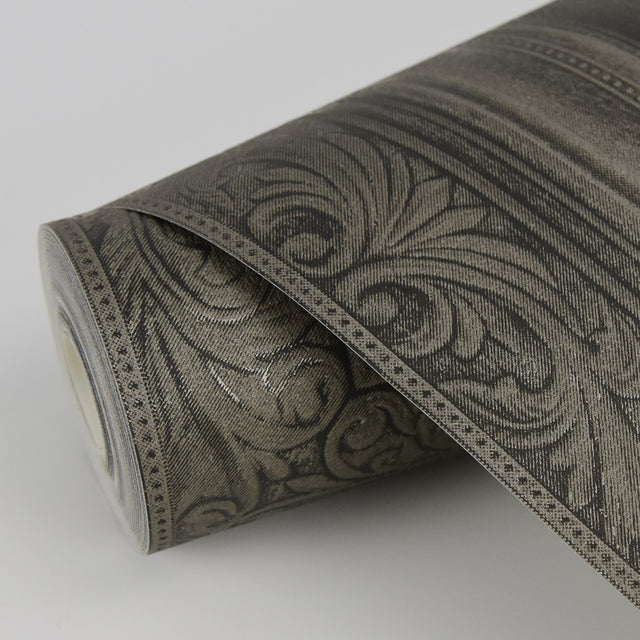 Olsson Charcoal Wood Panel Wallpaper