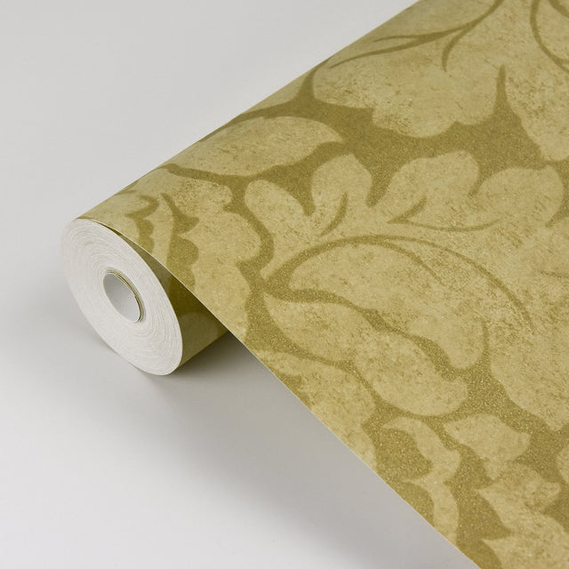 Arvid Beige Damask Wallpaper