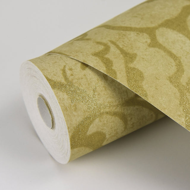 Arvid Beige Damask Wallpaper