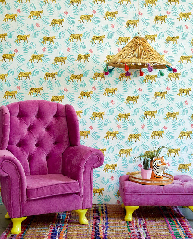 Exempel Multicolor Cheetah Wallpaper