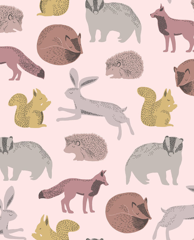Mickel Multicolor Animals Wallpaper