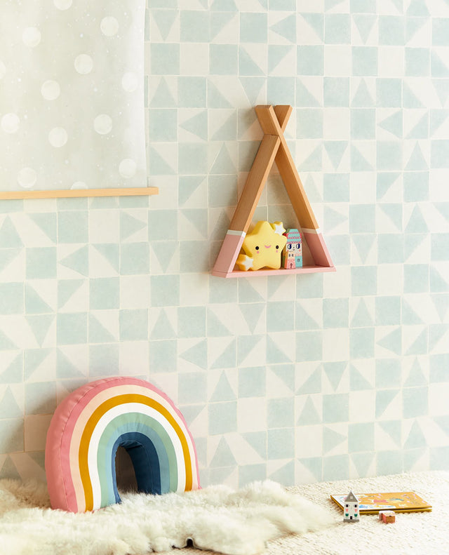 Robyn Grey Geometric Wallpaper
