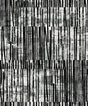 Serapha Lines striped wallpaper in black and grey with metallic accents