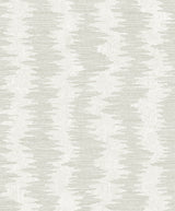 Noctara Dove metallic striped wallpaper by Seabrook Designs