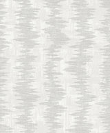 Noctara wallpaper in Paper colorway with soft vertical striated stripe texture and subtle metallic accents.