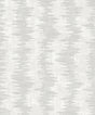 Noctara wallpaper in Paper colorway with soft vertical striated stripe texture and subtle metallic accents.