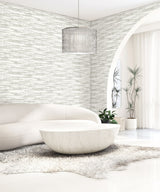 Nebulite Stone by Neutral Elements Abstract Metallic Accent Wallpaper- Seabrook Designs EL20300
