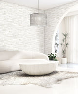 Nebulite Almond by Neutral Elements Abstract Metallic Accent Wallpaper – Seabrook Designs EL20308