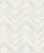 Elisiana Frost chevron wallpaper with subtle metallic accents in a soft white and off-white palette