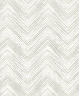 Elisiana ivory chevron wallpaper with subtle metallic accents