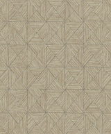 Lunoria burlap beige geometric wallpaper with matte finish