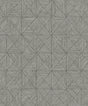 Lunoria in Cement geometric screen printed wallpaper with a textured triangle pattern
