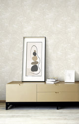 Zephyra Palms Oat Milk by Neutral Elements Palm Leaf Wallpaper- Seabrook Designs EL20605