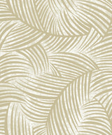 Zephyra Palms wallpaper in Golden Glitz with metallic accents and palm frond pattern