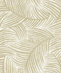 Zephyra Palms wallpaper in Golden Glitz with metallic accents and palm frond pattern