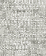Nimbus Fog grey faux texture wallpaper with metallic accents