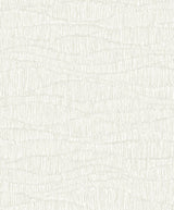 Seabrook Designs Tatiana Waves wallpaper in Chalk with subtle abstract wave texture and metallic accents