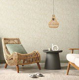 Stellara Champagne by Neutral Elements Geometric Wallpaper- Seabrook Designs EL21007
