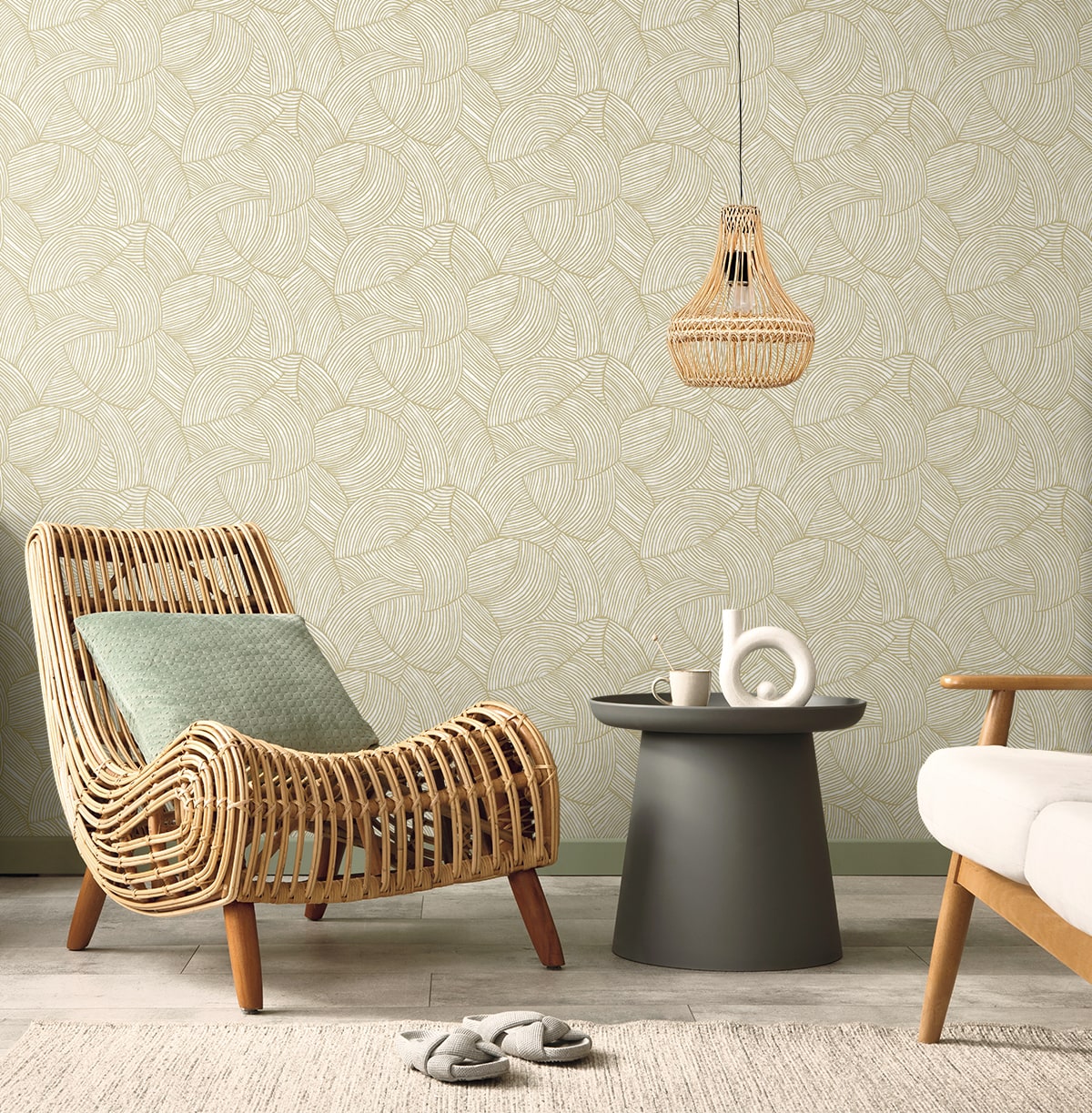 Stellara Honeycomb by Neutral Elements Geometric Wallpaper- Seabrook Designs EL21017