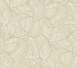 Stellara Honeycomb geometric wallpaper in warm beige tones with metallic accents