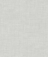 Vespia wallpaper in Fog with a matte faux linen texture