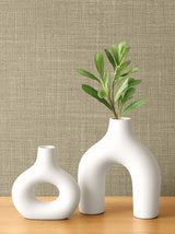 Vespia Dune by Neutral Elements Faux Linen Texture Wallpaper- Seabrook Designs EL21129