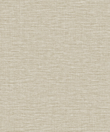 Opalind wheat faux linen textured wallpaper with subtle metallic accents
