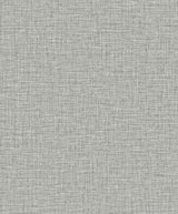 Opalind Stone faux linen texture wallpaper with subtle metallic accents