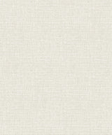 Aureline wallpaper in Oat Milk, a subtle woven-linen texture in a soft warm gray-beige tone.